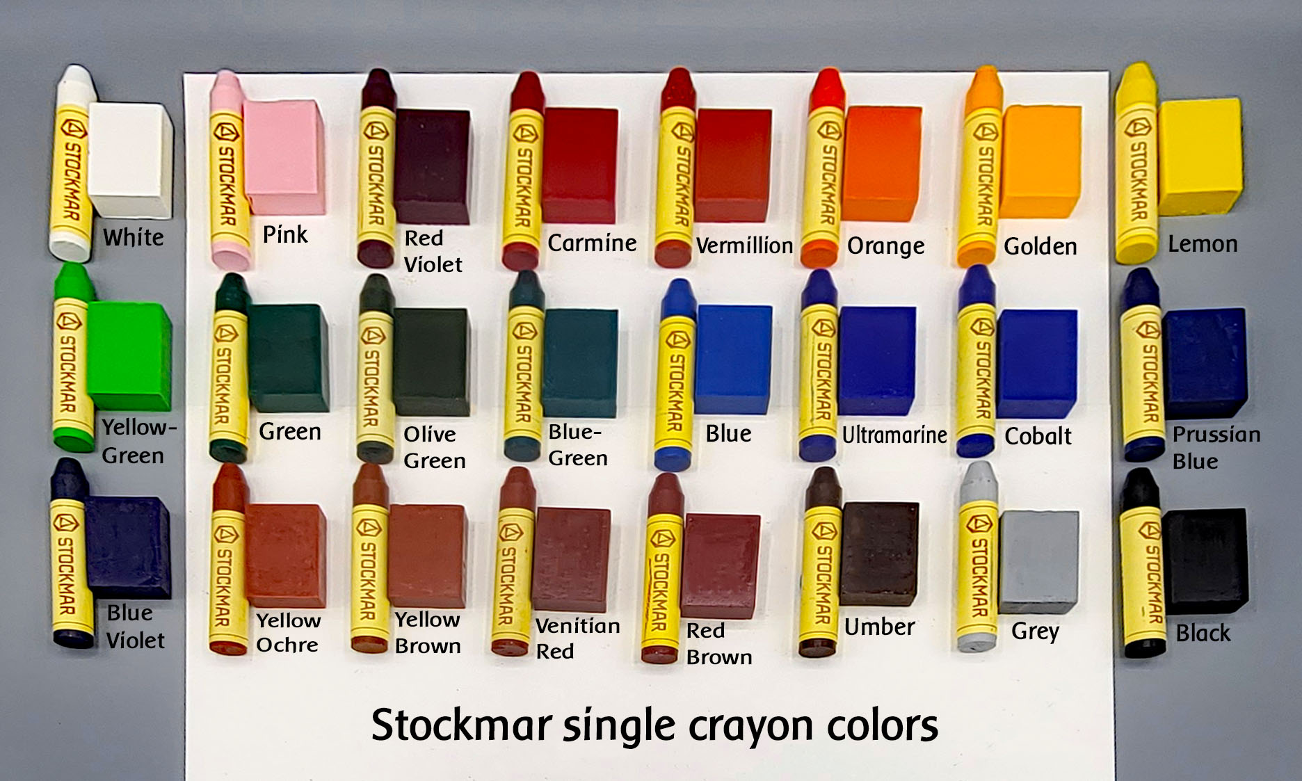 Beeswax Block Crayons  STOCKMAR Waldorf Color Assortment – Pink Moon Goods