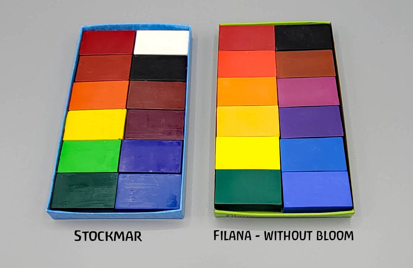 Filana Organic Beeswax Crayons 12 Blocks Standard