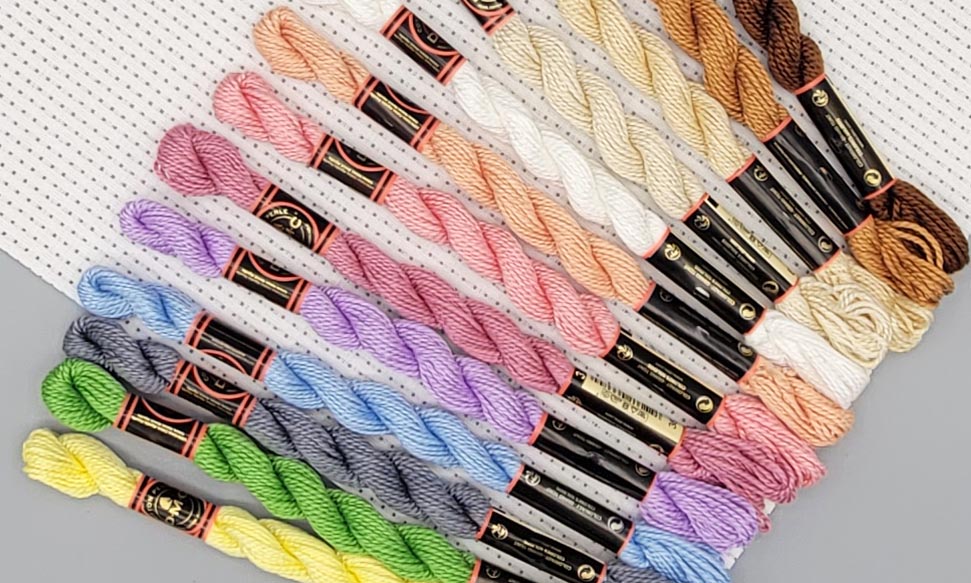  Rhapsody Pearl Cotton Thread Size 8 Crochet Thread Perle 12  Balls Set Hand Knitting, Embroidery, Sashiko, Cross-Stitch, Sewing,  Needlepoint, DIY, Quilting (Aquamarine, Col. 611) : Arts, Crafts & Sewing