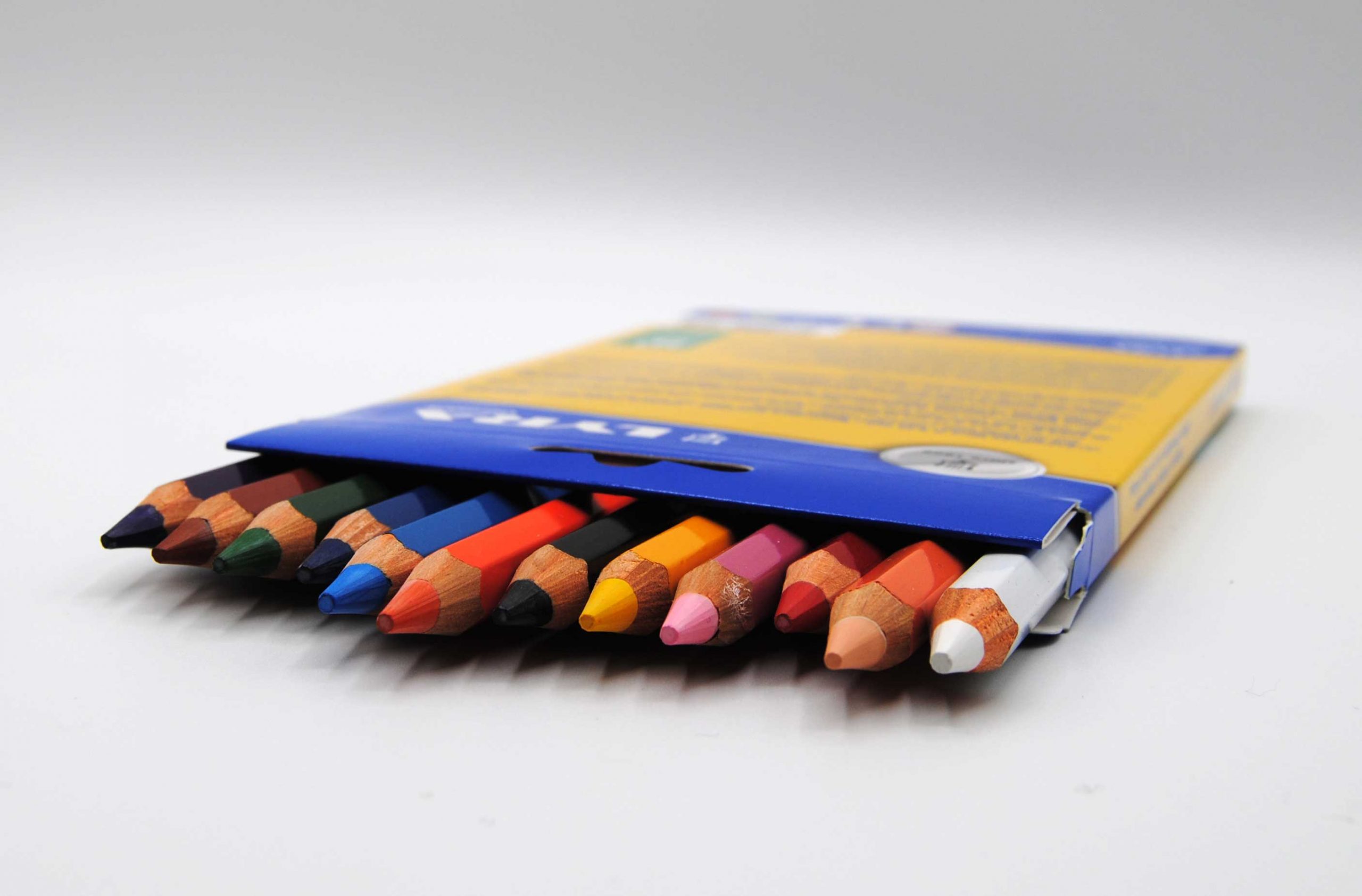 3 x LYRA 4-COLOR Giant Super Jumbo Colouring Pencils Natural Wood Finish