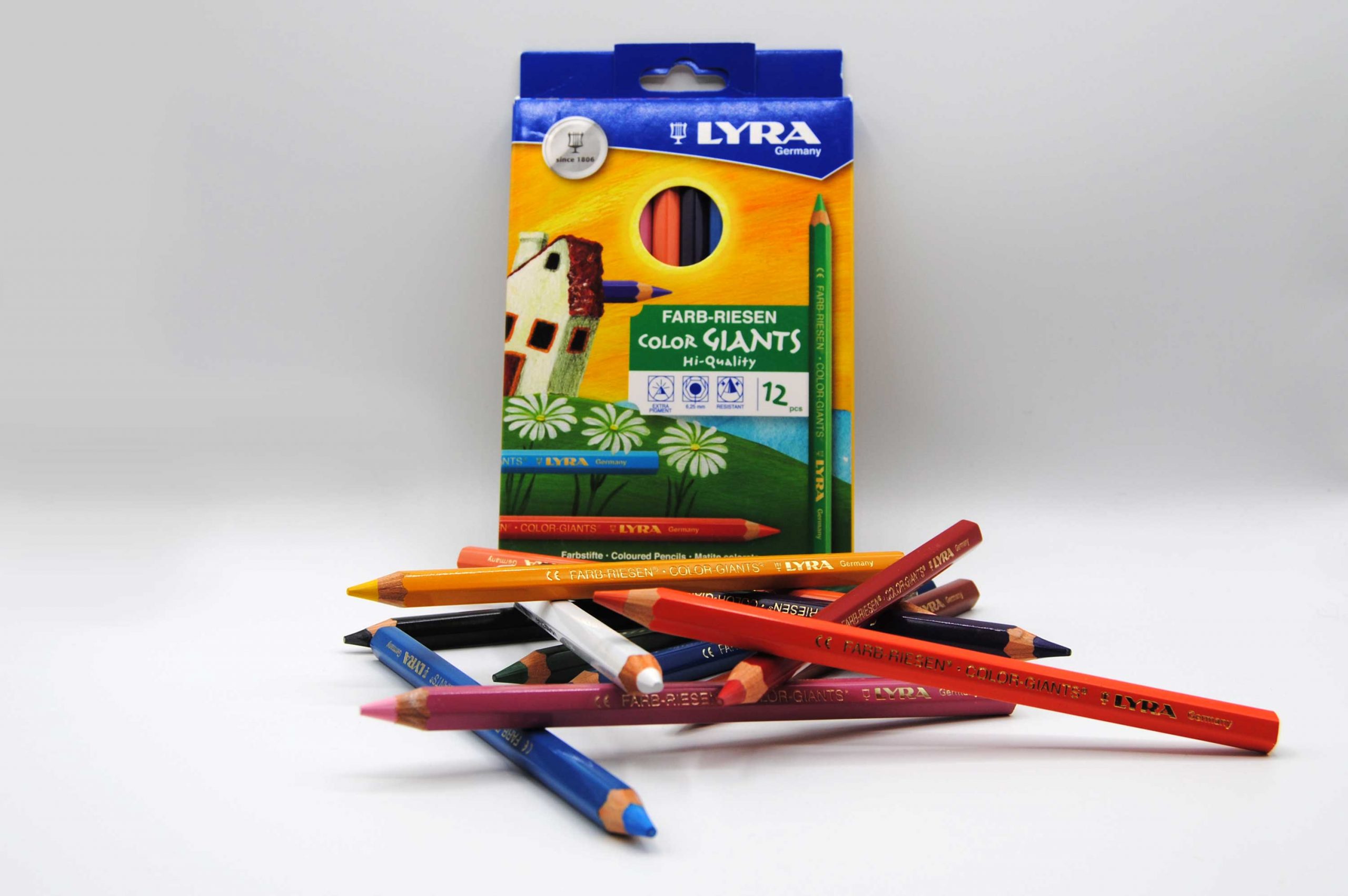 Color Giant Single Color Pencils - Box of 12
