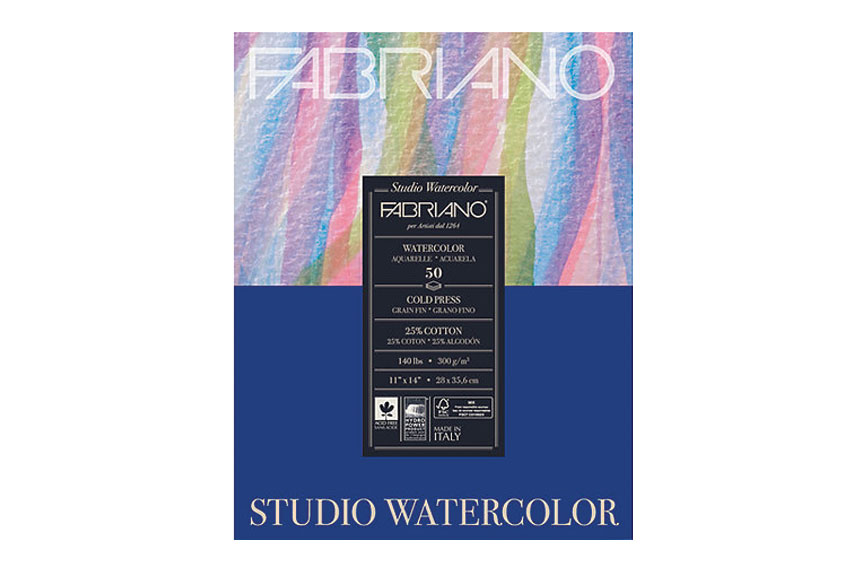Fabriano Studio Watercolor Paper Roll, Cold-Press, 140 lb., 59 in. x 11  Yds. Roll 